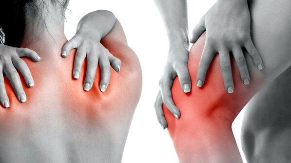 Schmerzen in Muskeln und Gelenken als Symptom für das Vorhandensein von Parasiten