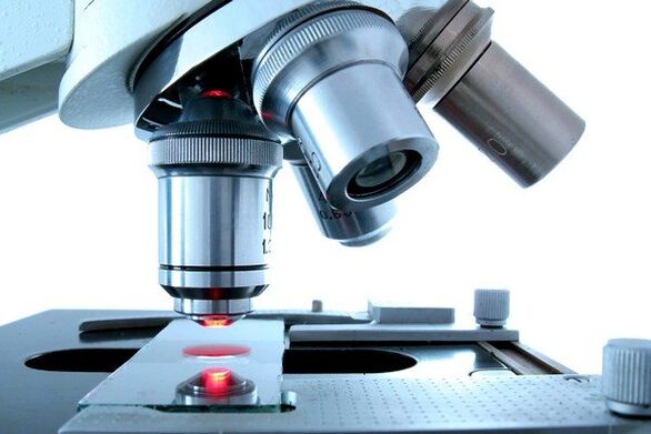 mikroskopische Methode zur Diagnose von Parasiten